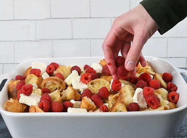 Raspberry Croissant Casserole - Step 3